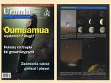Okładka czasopisna "Urania", obok strona ze zdjęciami i tekstem.