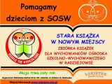 Baner reklamowy promujący akcję "Podaruj książkę dzieciom z SOSW".