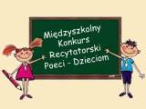 Grafika: tablica szkolna z napisem. Z lewej strony dziewczynka, z prawej strony chłopiec.