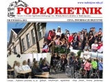 Pierwsza strona gazety podłokietnik. Kilka zdjęć na całej szerokości.