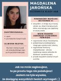 Plakat. Na białym tle czarny tekst. U góry i na dole granatowy pasek. W lewym górnym rogu zdjęcie.